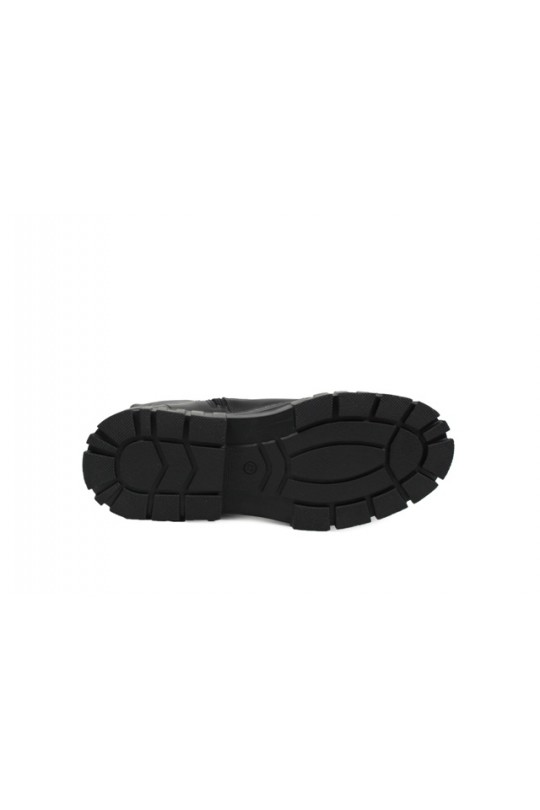 Зимние ботинки 21113 black кожа (полн мех)  з-бот