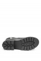 Зимові черевики E1-01-01 black шкіра (полн мех)  з-бот (Ж)