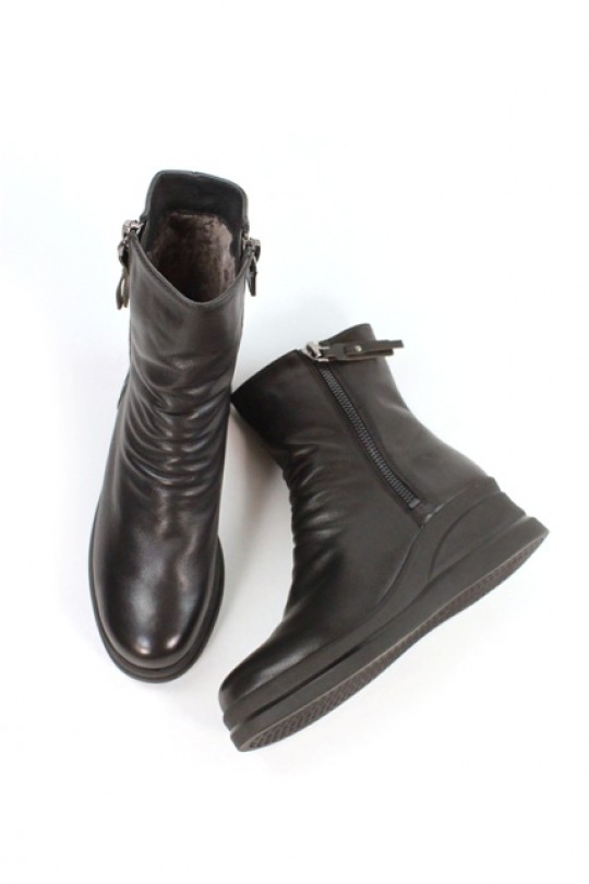 Зимний ботинок N3521B1-1972W black кожа   з-бот