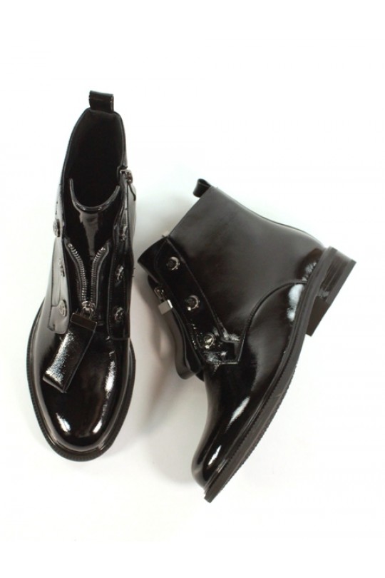 Ботинки PB3030-8513-N423 черн лак   бот 