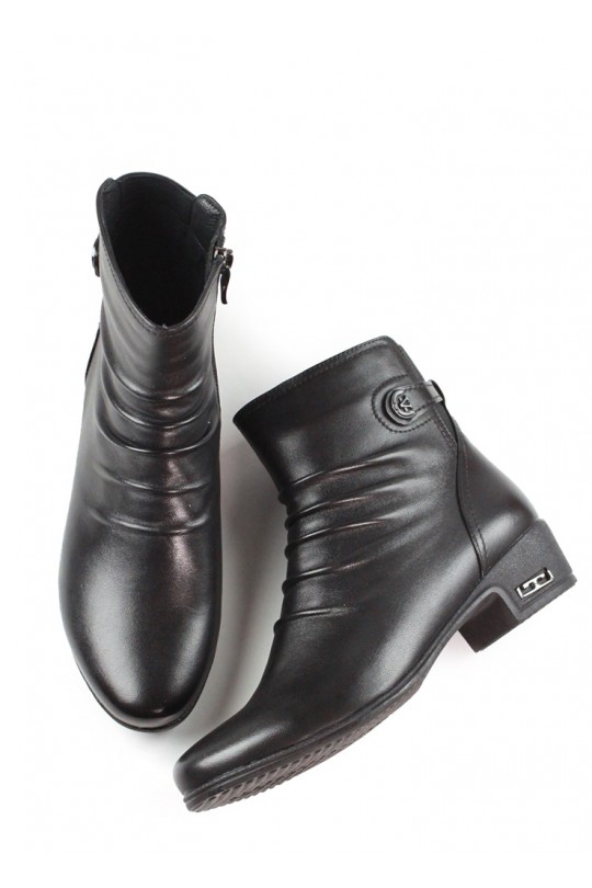 Ботинки X525-5-B105R-49 black кожа   