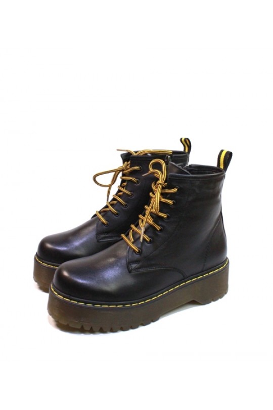 Зимний ботинок 2051-57-92500 black кожа (полн мех) 