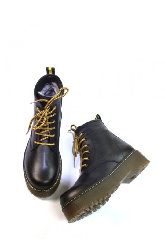 Зимний ботинок 2051-57-92500 black кожа (полн мех) 