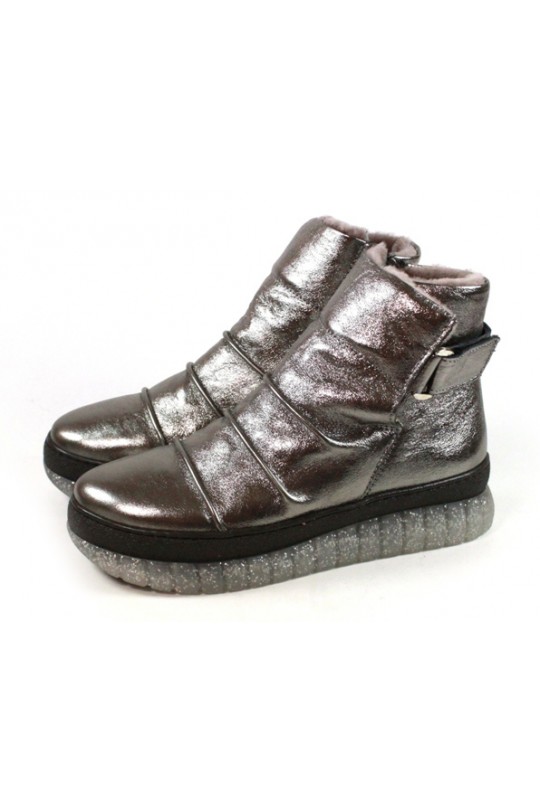 Зимний ботинок 308-91-61 bronz кожа (полн мех)  з-бот