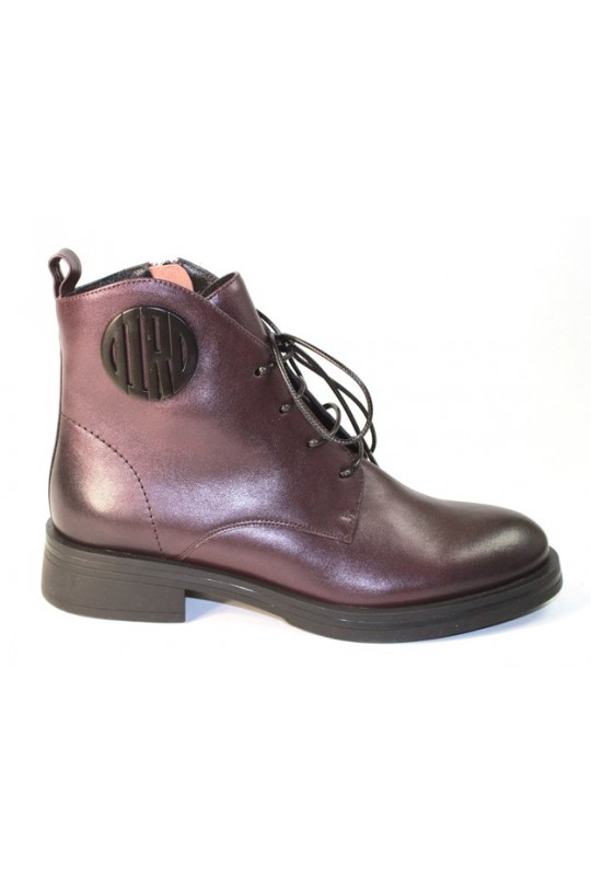 Зимний ботинок 3F1478-0500-C864G violet кожа (полн мех)  з-бот 