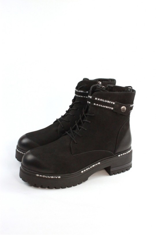 Зимний ботинок 5202-R1206 black нубук   з-бот 