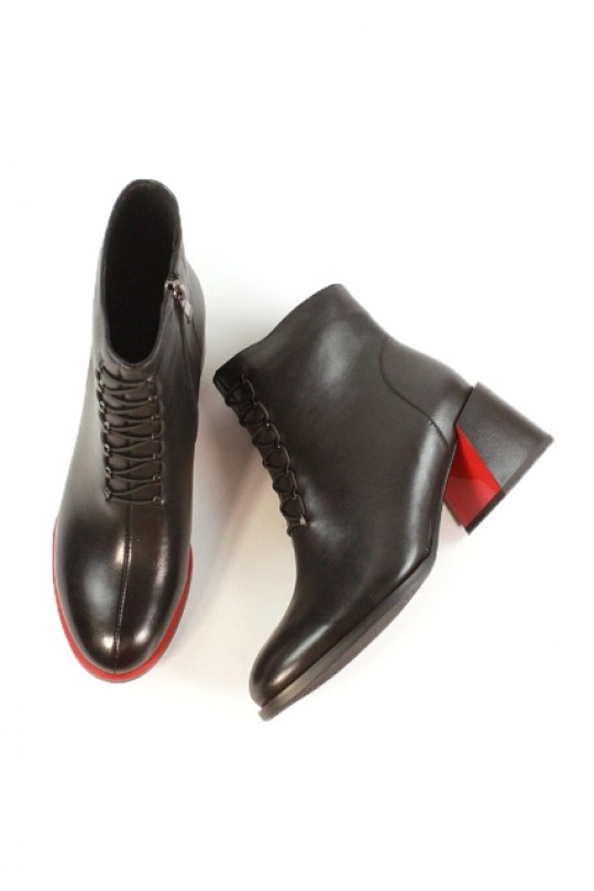 Ботинки H1905-341-0566 black кожа   бот 