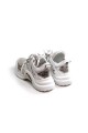 Летние кроссовки 089-02-96 white+silver кожа   крос