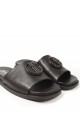 М'які шкіряні шльопанці 29726-26 black 