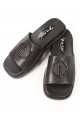 М'які шкіряні шльопанці 29726-26 black 