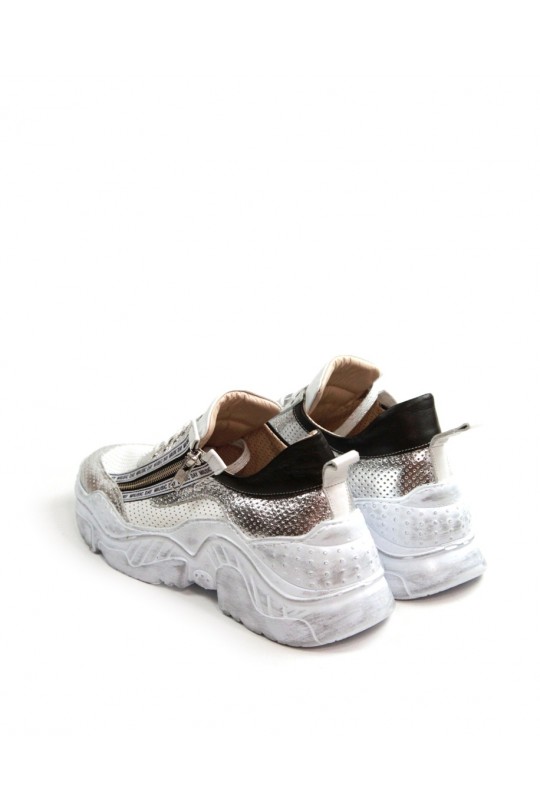 Кроссовки 10-411-90 white+silver 