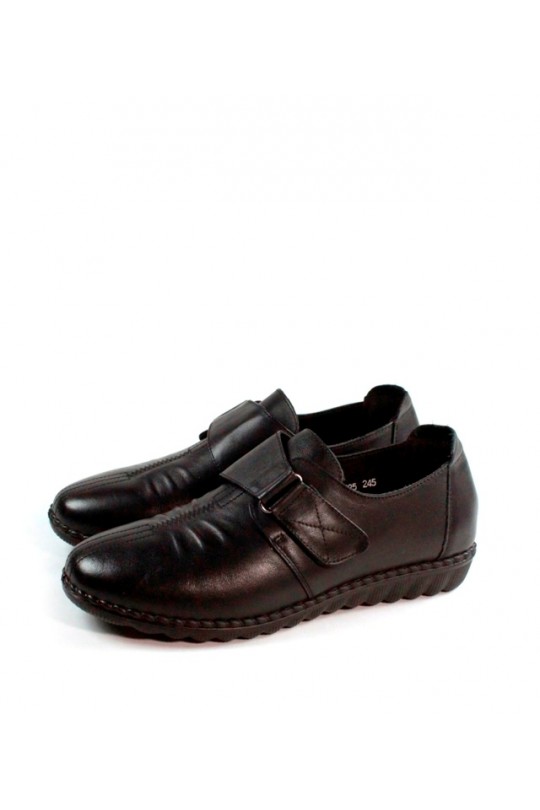 Комфортные туфли 55025 black кожа