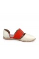 Балетки A5025-357 beige-red 